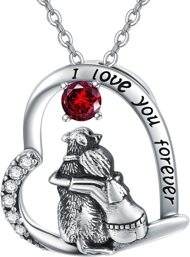SIMONLY Store Mothers Day Gifts 925 Sterling Silver Dog Necklace Dog Pendant Necklace for Girls Dog Memorial Jewelry Gifts for Women Dog Lovers - Image 1